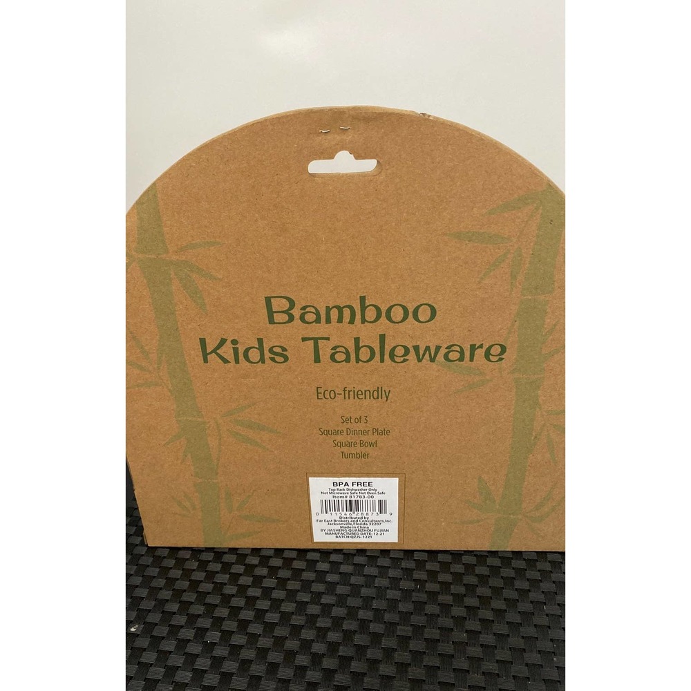 Bamboo Kids 3 piece Tableware - Picture 2 of 4